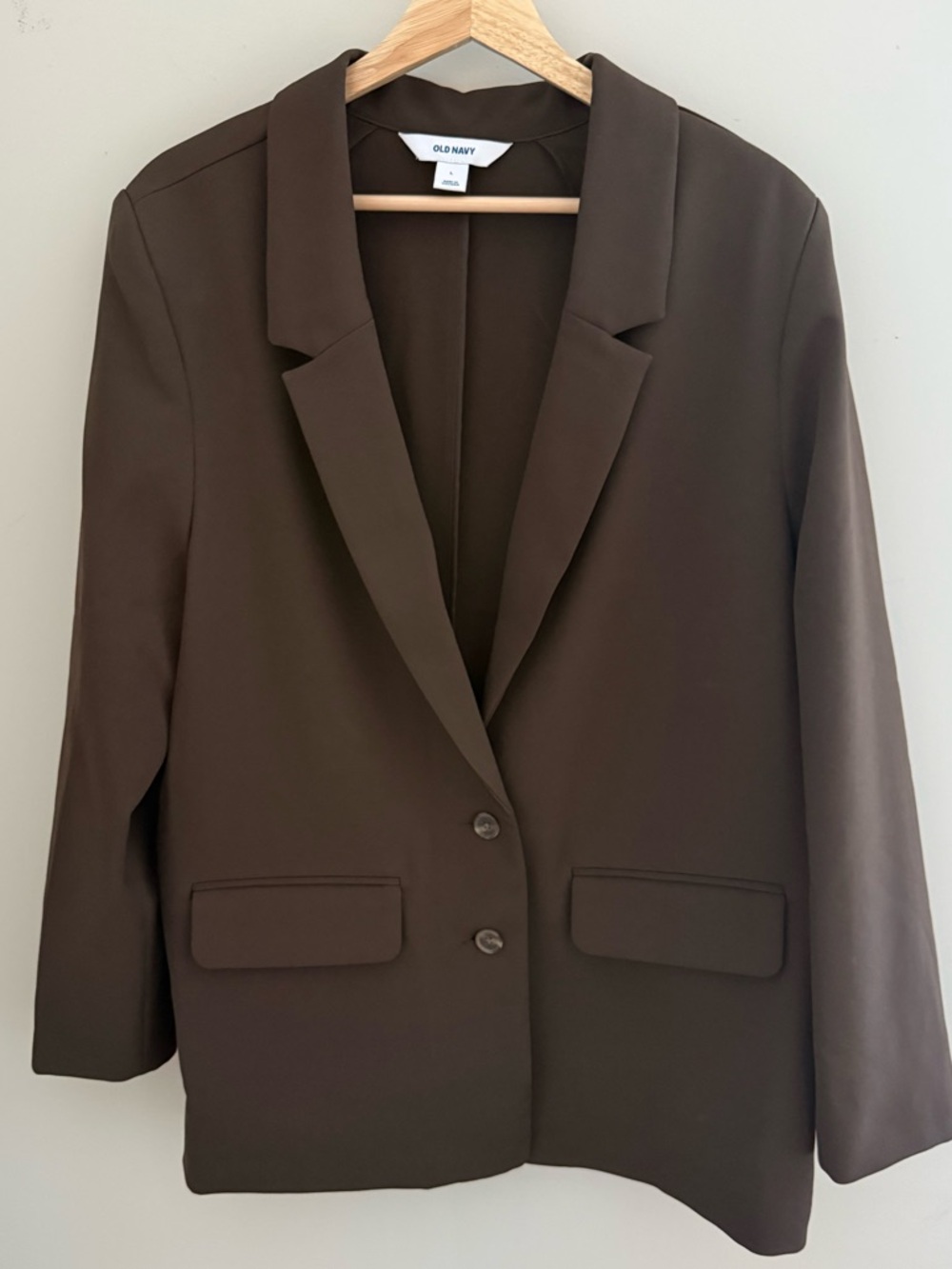 Old Navy Dark Brown Women's Oversized Blazer Jacket